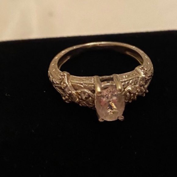 GENERATIONS 1912 14KT MORGANITE & PINK DIAMOND RING SIZE 6 - Picture 4 of 11